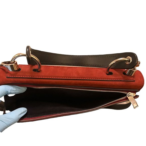 PROENZA SCHOULER Suede Nubuck Medium Hava Bag, Beautiful Burgundy - Picture 10 of 13